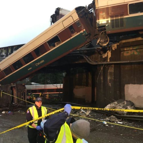Amtrak train derailment onto Interstate 5 - Picture 2
