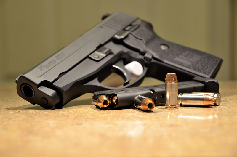 Handgun stock image
