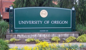 University of Oregon sign