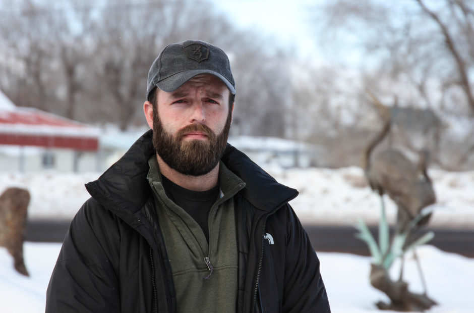 Ryan Payne is a veteran from Montana who participated in the struggle between the Bundy family and the BLM in Southern Nevada. CREDIT: AMANDA PEACHER