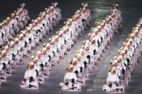 Dancers perform during the opening ceremony. CREDIT: JAMIE SQUIRE/GETTY IMAGES