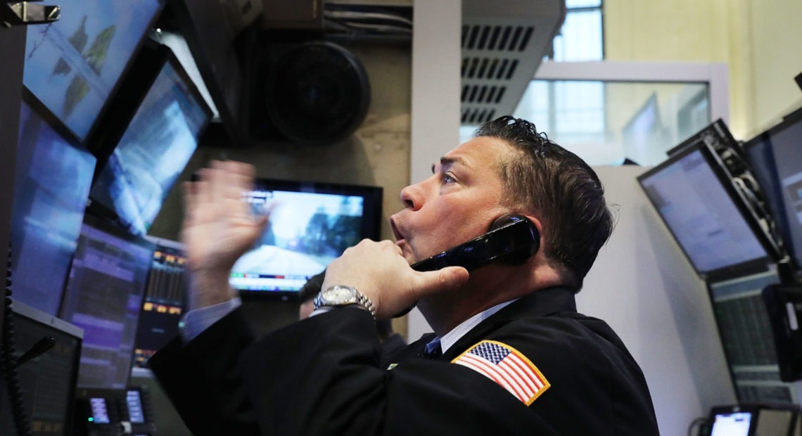 It's been a volatile week on the floor of the New York Stock Exchange, and Friday was no exception. CREDIT: SPENCER PLATT/ GETTY IMAGES