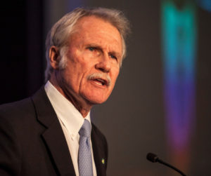 Former Oregon Gov. John Kitzhaber resigned in 2015 amid suspicion that his fiancee used her relationship with him to secure consulting contracts. CREDIT: ALAN SYLVESTRE