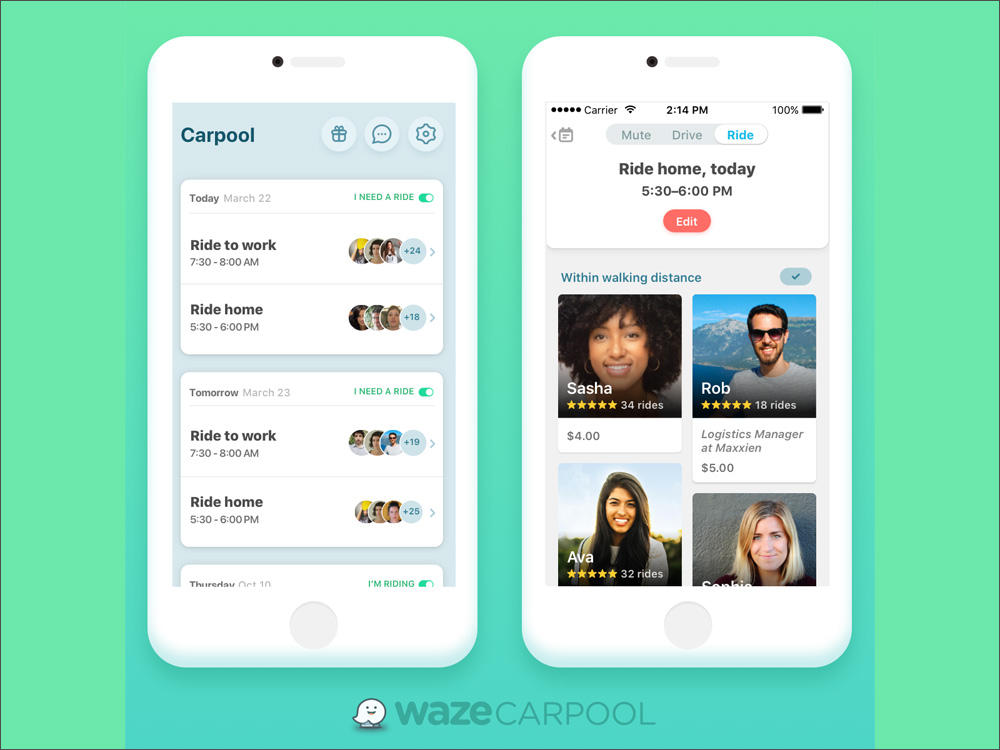 Google subsidiary Waze has launched a carpool app statewide in Washington. CREDIT: WAZE