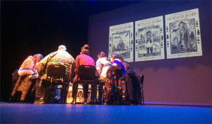 As part of the honor ceremony, Sinixt members formed a drum circle and sang traditional songs of freedom and celebration.