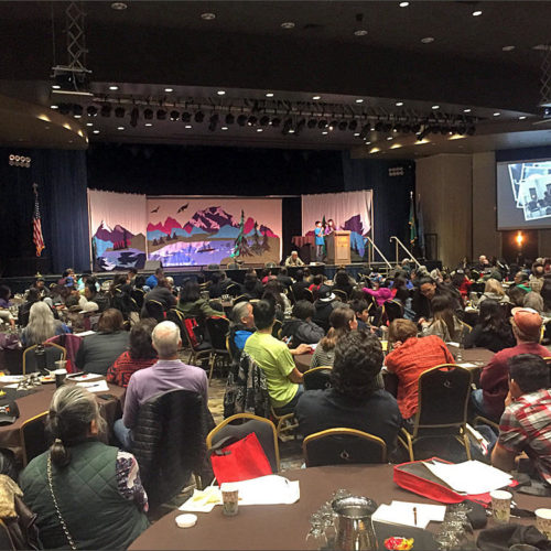 Native speakers from across the Northwest and Canada have gathered in Spokane for the annual Celebrating Salish Conference. CREDIT: EMILY SCHWING