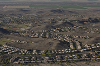 A southbound view of new development in Ahwatukee, part of the Phoenix metro area. CREDIT: CAITLYN O'HARA