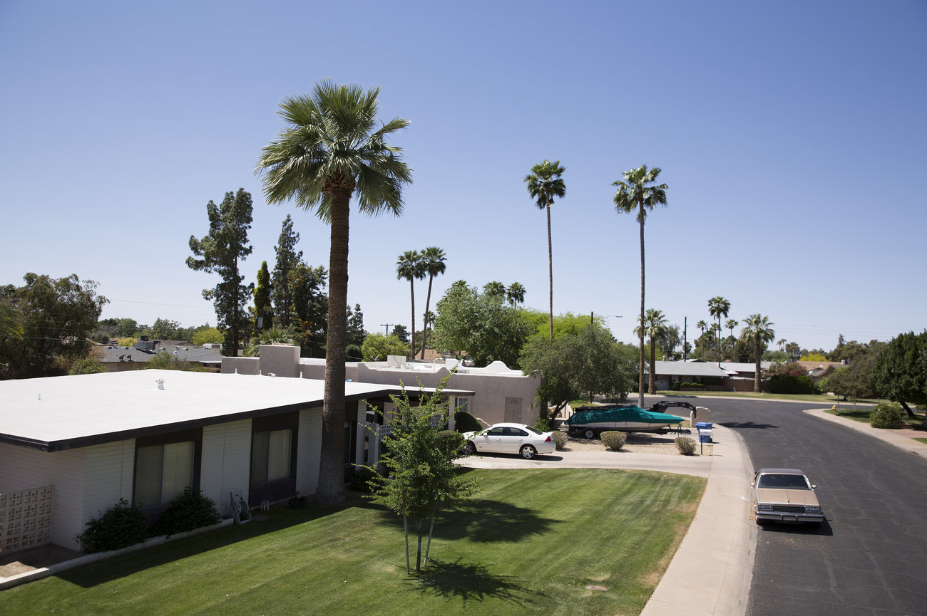 Rosin got into flipping in 2009 during the housing bust. This is one of Rosin and Pickett's properties in an upscale Phoenix neighborhood. CREDIT: CAITLYN O'HARA