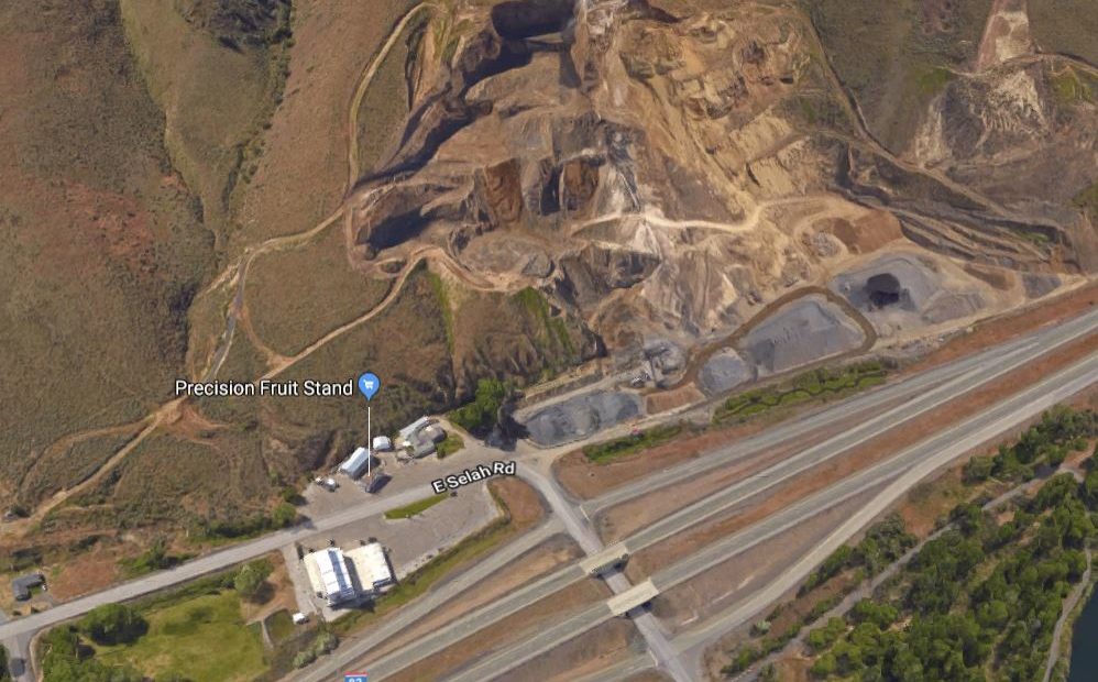 Site of proposed Rowley Quarry expansion south of Yakima off interstate 82