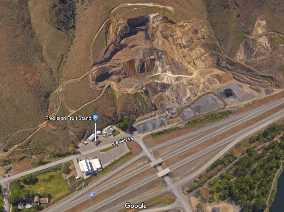 Site of proposed Rowley Quarry expansion south of Yakima off interstate 82
