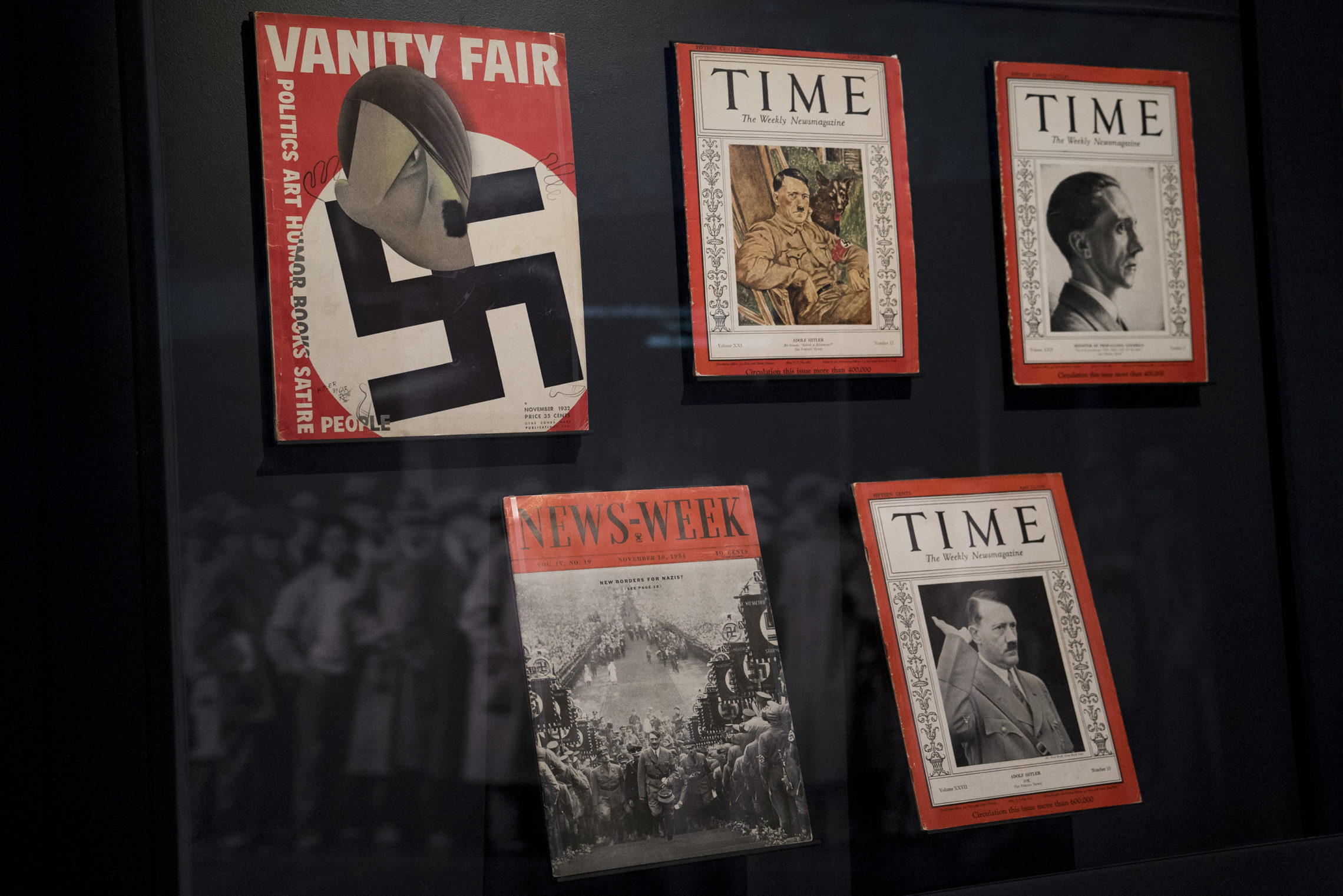 American magazines regularly reported on Hitler and Nazi Germany during the 1930s. CREDIT: ESLAH ATTAR