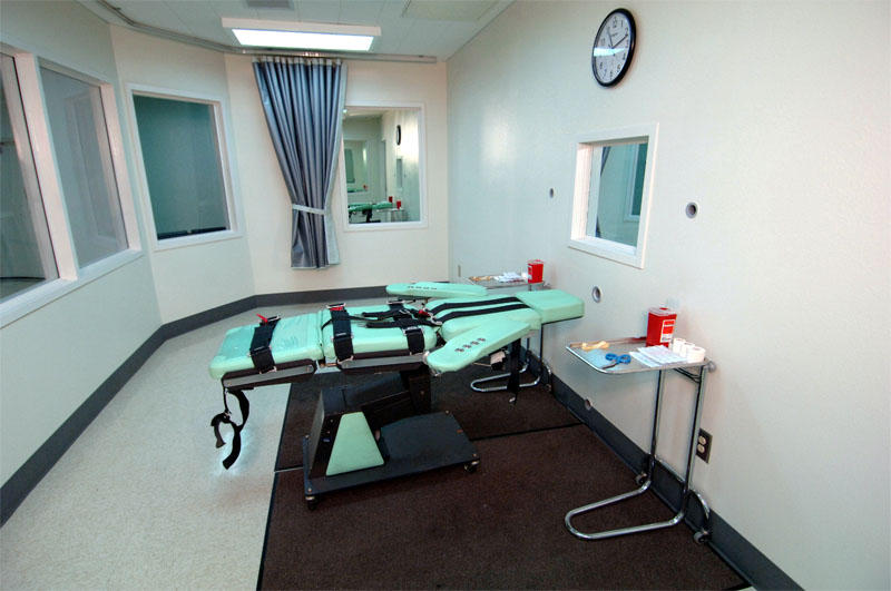 File photo of the lethal injection room at California's San Quentin State Prison.