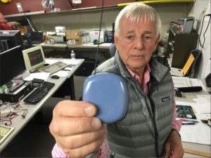 Jim Skorpik developed the gunshot detector for schools at Pacific Northwest National Laboratory in Richland. It uses technology that was first developed to protect missiles. CREDIT: ANNA KING