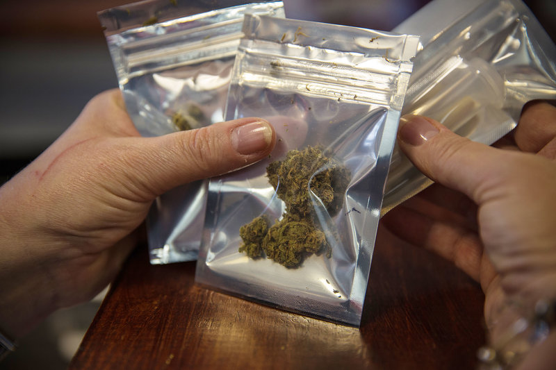 Medical marijuana is dispensed in Takoma Park, D.C. in 2014. CREDIT: EVELYN HOCKSTEIN/WASHINGTON POST
