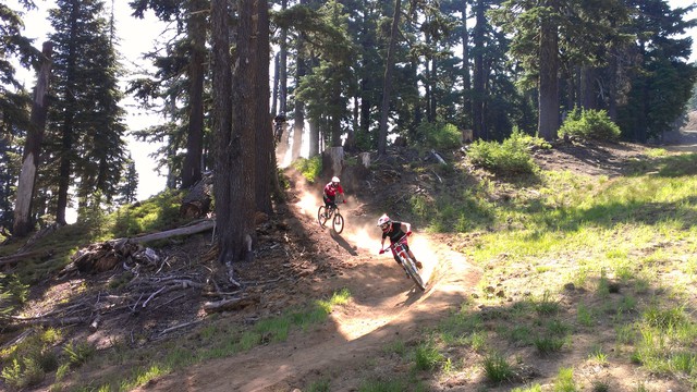 Mount Bachelor opened to mountain bikers to cater to Bend’s growing “bike scene.” Courtesy of Mount Bachelor