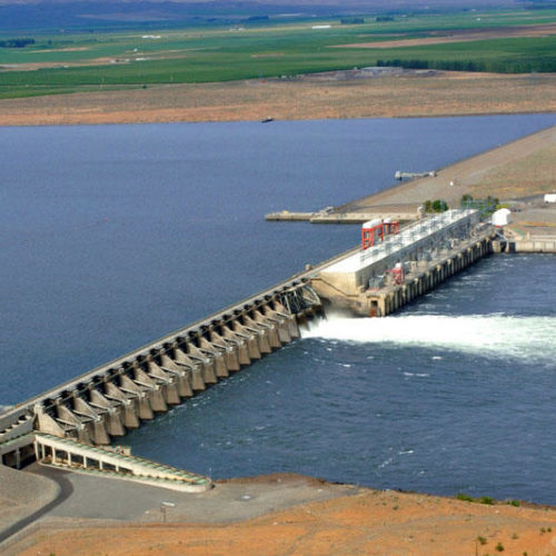 File photo of Priest Rapids Dam on the Columbia River. CREDIT: GRANT COUNTY PUD