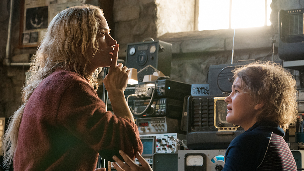 Emily Blunt and Millicent Simmonds, as mother and daughter, in ‘A Quiet Place’ CREDIT: Jonny Cournoyer/Paramount Pictures/AP