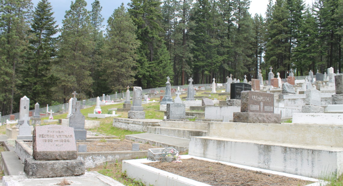 In Roslyn’s Historic Cemetery, the section named for the Dr. David Starcevic Croatian Fraternal Union Lodge has been here since 1897. CREDIT: ESMY JIMENEZ/NWPB
