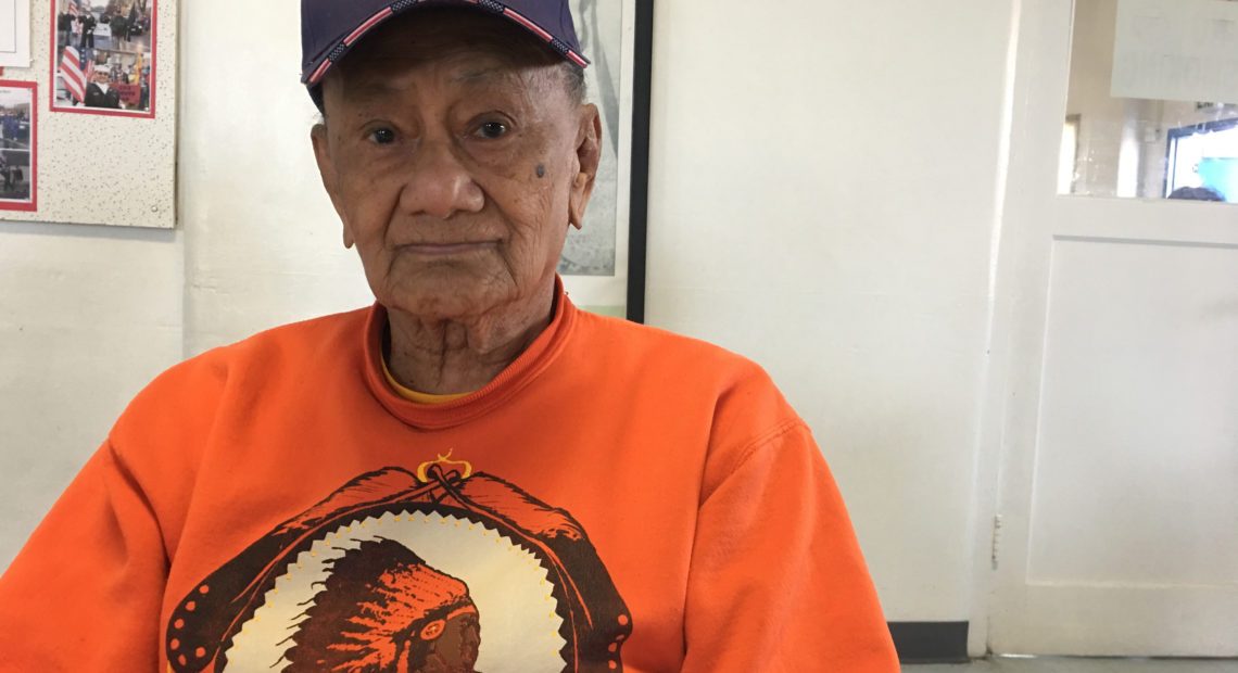 Gregorio Ochoa Azurin was one of 17 Filipino WWII veterans honored in the Yakima Valley for their service. CREDIT: ESMY JIMENEZ/NWPB