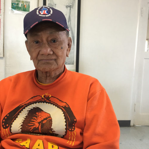 Gregorio Ochoa Azurin was one of 17 Filipino WWII veterans honored in the Yakima Valley for their service. CREDIT: ESMY JIMENEZ/NWPB