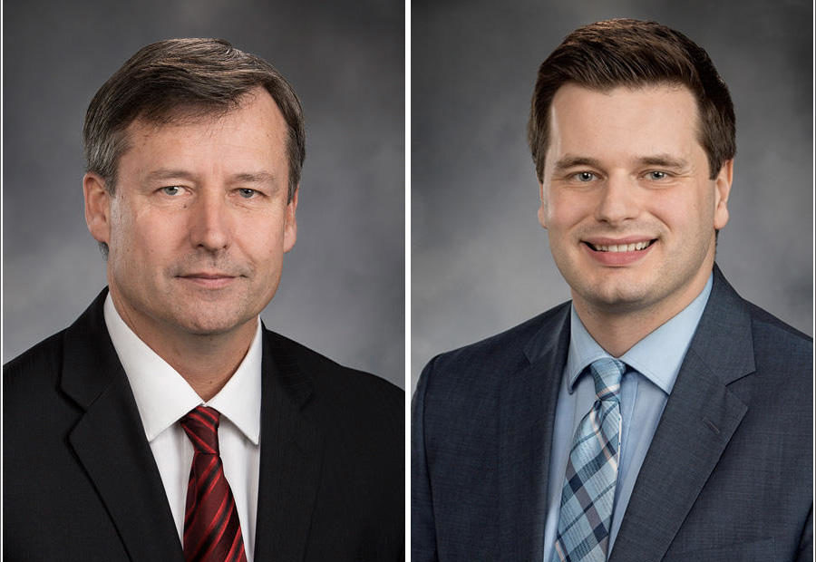Despite ongoing investigations into their conduct, Republican Matt Manweller of Ellensburg, left, and Democrat David Sawyer of Tacoma have filed to run for re-election to the Washington House. CREDIT: WASHINGTON LEGISLATURE