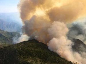 The Chetco Bar Fire remained relatively quiet for its first month before exploding into Oregon's largest wildfire. Courtesy of Chetco Bar Fire incident command team