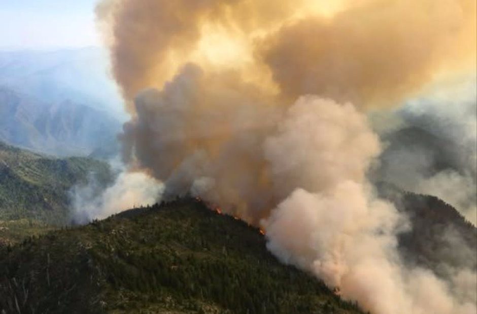 The Chetco Bar Fire remained relatively quiet for its first month before exploding into Oregon's largest wildfire. Courtesy of Chetco Bar Fire incident command team
