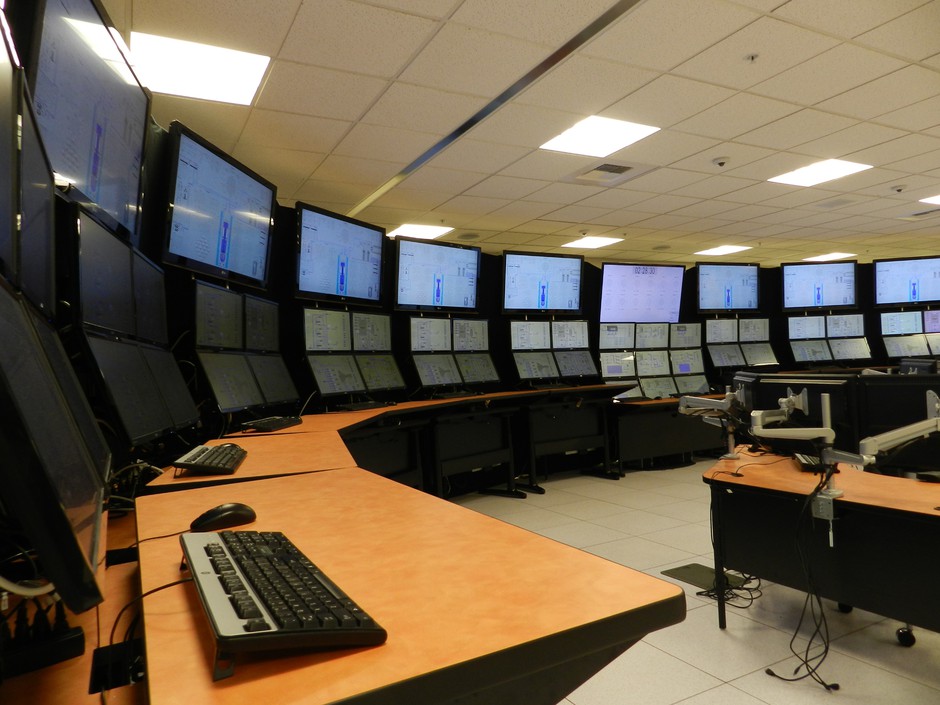 The control room simulator at NuScale Power. CREDIT: JES BURNS