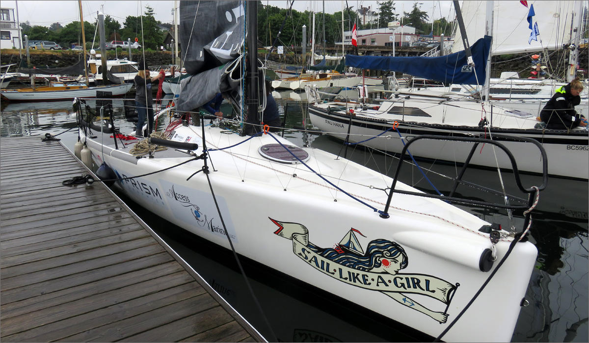 Team Sail Like A Girl will set out with an eight-member crew from Port Townsend, Washington. CREDIT: TOM BANSE