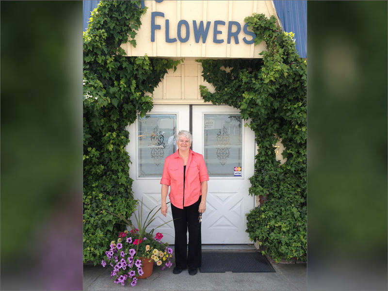 Undated photo of Barronelle Stutzman in front of her Richland, Washington flower store. CREDIT: ALLIANCE DEFENDING FREEDOM