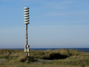 A tsunami warning siren in Ocean Shores, Washington. CREDIT: TOM BANSE