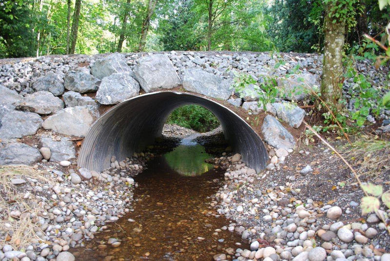 A fish-friendly culvert in Washington state. CREDIT: FLICKR PHOTO/WASHINGTON DNR (CC BY-NC-ND 2.0)/HTTPS://FLIC.KR/P/CCUMVY