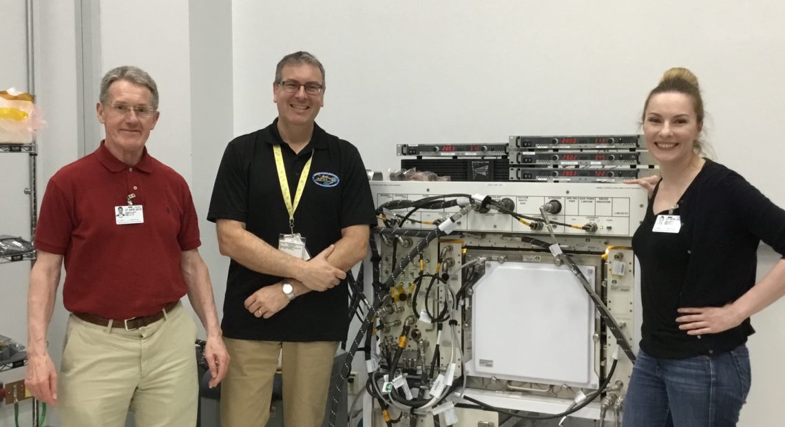 Norman Lewis Jeff Richards and Kim Hixson at the Kennedy Space Center