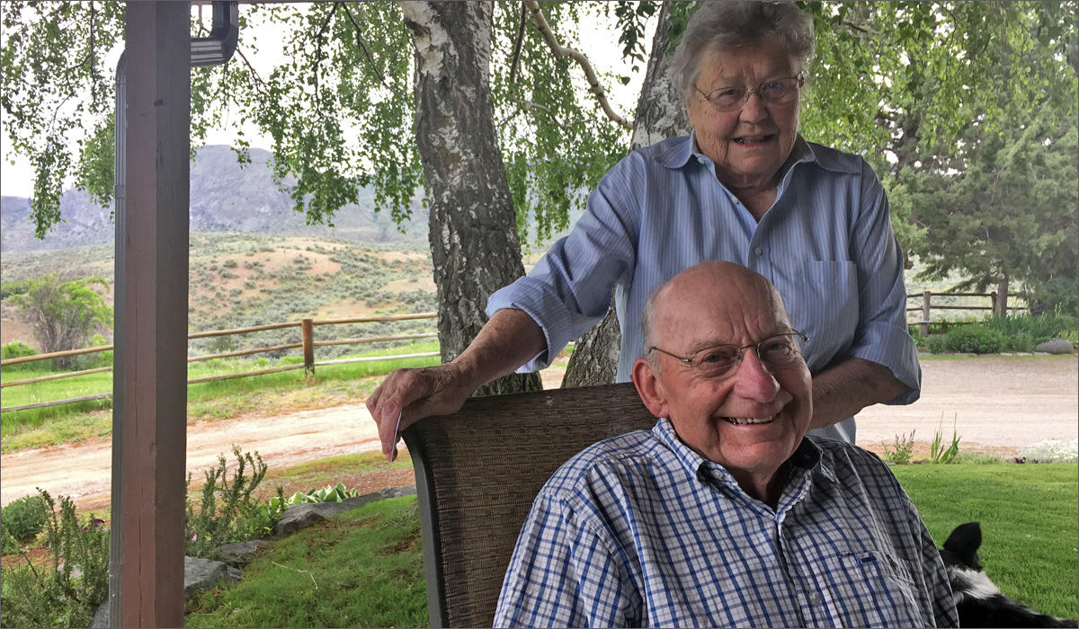 Ruth and Richard Tembey were both born in 1935. They've lived in Tonasket, Washington, almost all their lives. CREDIT: EMILY SCHWING/N3
