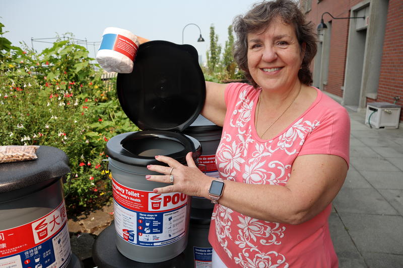 Sue Mohnkern of Washington County Public Health (Oregon) spearheaded the Emergency Toilet Project. CREDIT: TOM BANSE