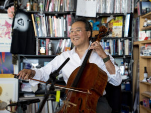 File photo. Yo-Yo Ma plays selections from Bach's Cello Suites at NPR Music's Tiny Desk.
