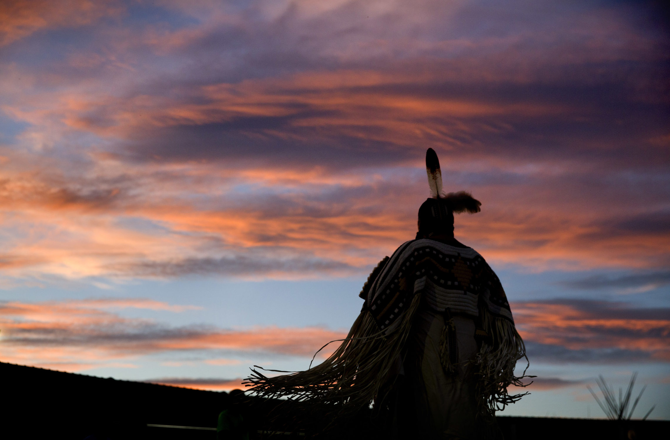 A woman performs a traditional Native American dance during the North American Indian Days celebration on the Blackfeet Indian Reservation in Browning, Mont., Friday, July 13, 2018. North Dakota Democratic Sen. Heidi Heitkamp says Native American women are often subject to high rates of violence. "It becomes a population that you can prey on because no one does anything about it, because there's no deterrence, because there's no enforcement and no prosecution," said Heitkamp, who has introduced a bill aimed at addressing this issue. CREDIT: DAVID GOLDMAN/AP