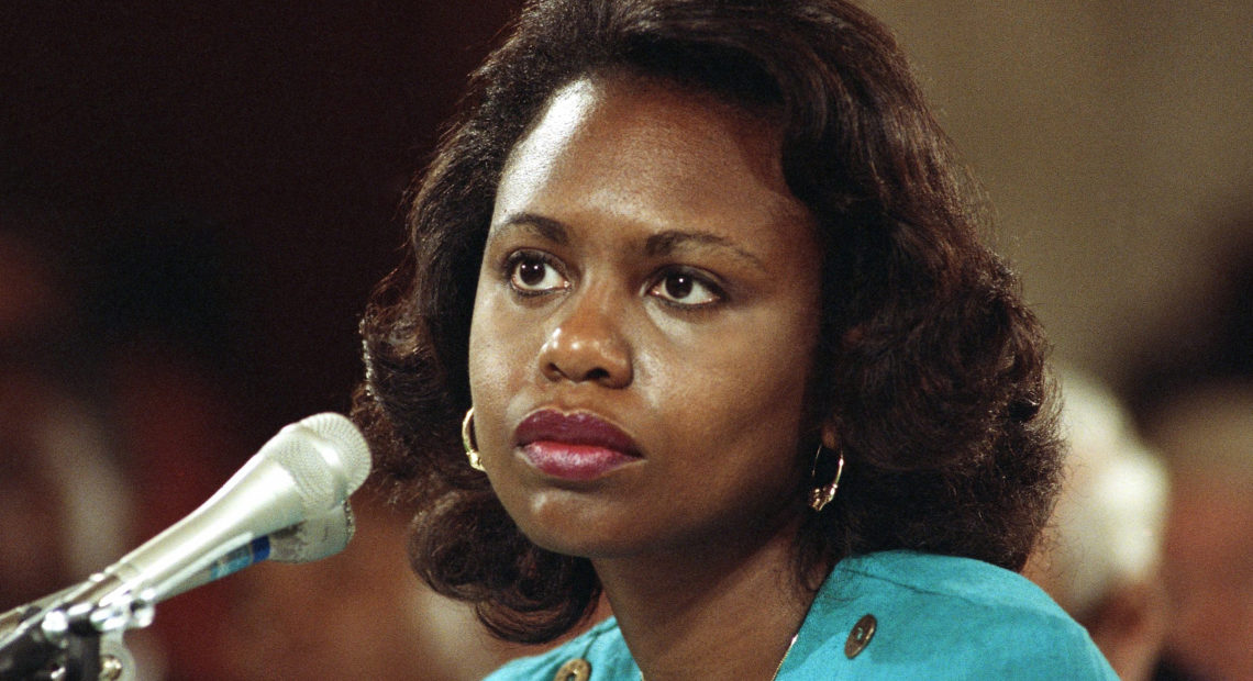 Anita Hill testified in 1991 that she was sexually harassed by then-Supreme Court nominee Clarence Thomas.