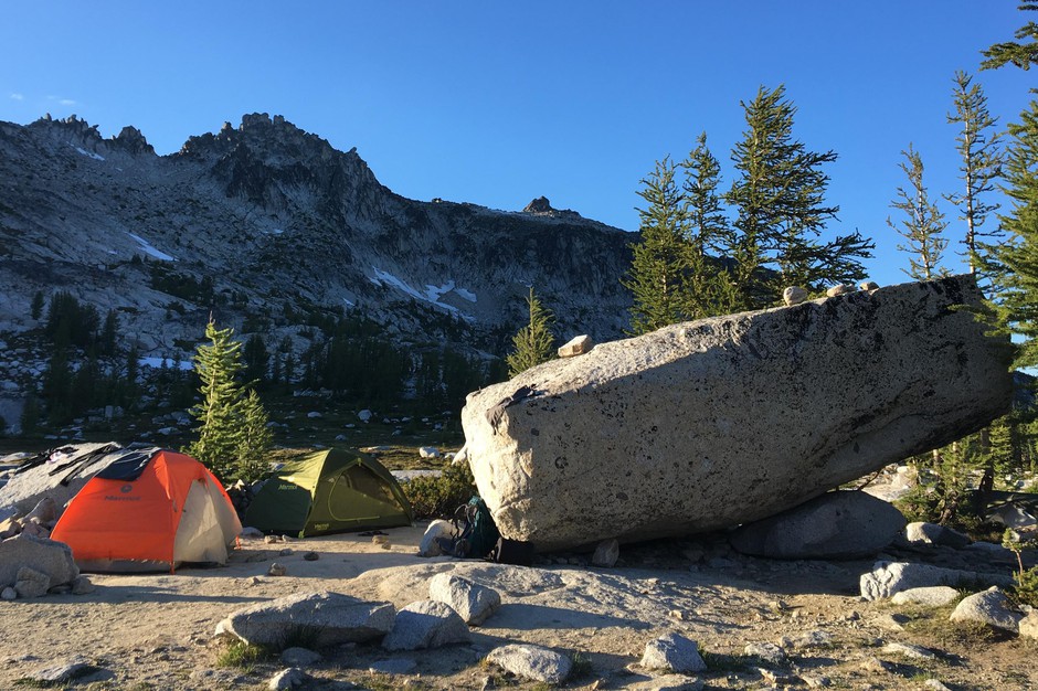 A campsite near Isolation Lake. CREDIT: TED ALVAREZ