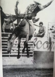 John Hammack had an accomplished rodeo career. He also worked as a logger. Later in life, he raised horses and taught kids to rodeo outside Madras. Courtesy of Kelli Jo Hammack