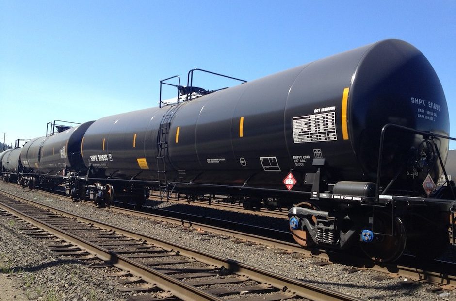 File photo of oil train tankers in a Portland railyard. CREDIT: TONY SCHICK