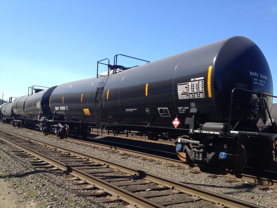 File photo of oil train tankers in a Portland railyard. CREDIT: TONY SCHICK