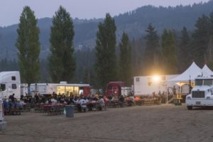 A fire camp in Leavenworth, Washington, during the 2018 fire season. CREDIT: U.S. FOREST SERVICE