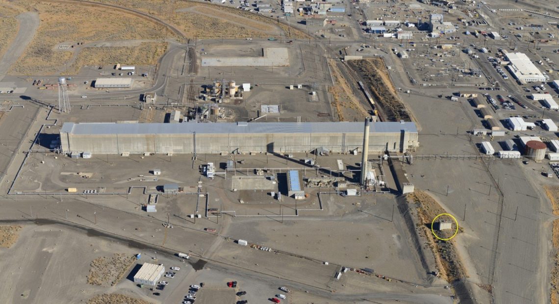 This photo from Hanford shows where workers observed steam from one of the PUREX plant tunnels Friday, Oct. 26, 2018. CREDIT: US DEPT. OF ENERGY