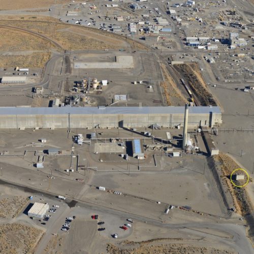 This photo from Hanford shows where workers observed steam from one of the PUREX plant tunnels Friday, Oct. 26, 2018. CREDIT: US DEPT. OF ENERGY