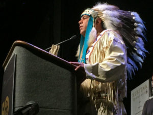 Yakama Chairman, JoDe Goudy in 2016. CREDIT: EMILY SCHWING/N3