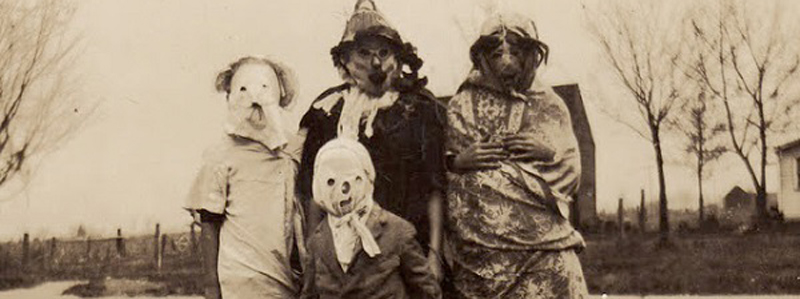 Even in the 1930s, children dressed up in spooky costumes to celebrate Halloween. But if you don't feel like going out, there's always indoor alternatives to get your spook on.