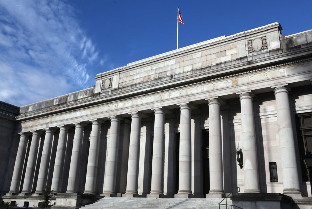 Washington State Supreme Court building in Olympia. CREDIT: TONY OVERMAN