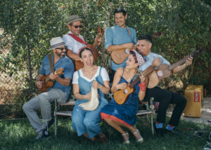 The East L.A. band Las Cafeteras is known for a version of "La Bamba" that mixes traditional Mexican son jarocho with hip-hop. Jessica Pons for NPR