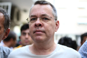 Andrew Brunson, shown here in July, was one of thousands arrested in Turkey after a failed coup attempt in 2016. CREIDT: AFP/Getty Images